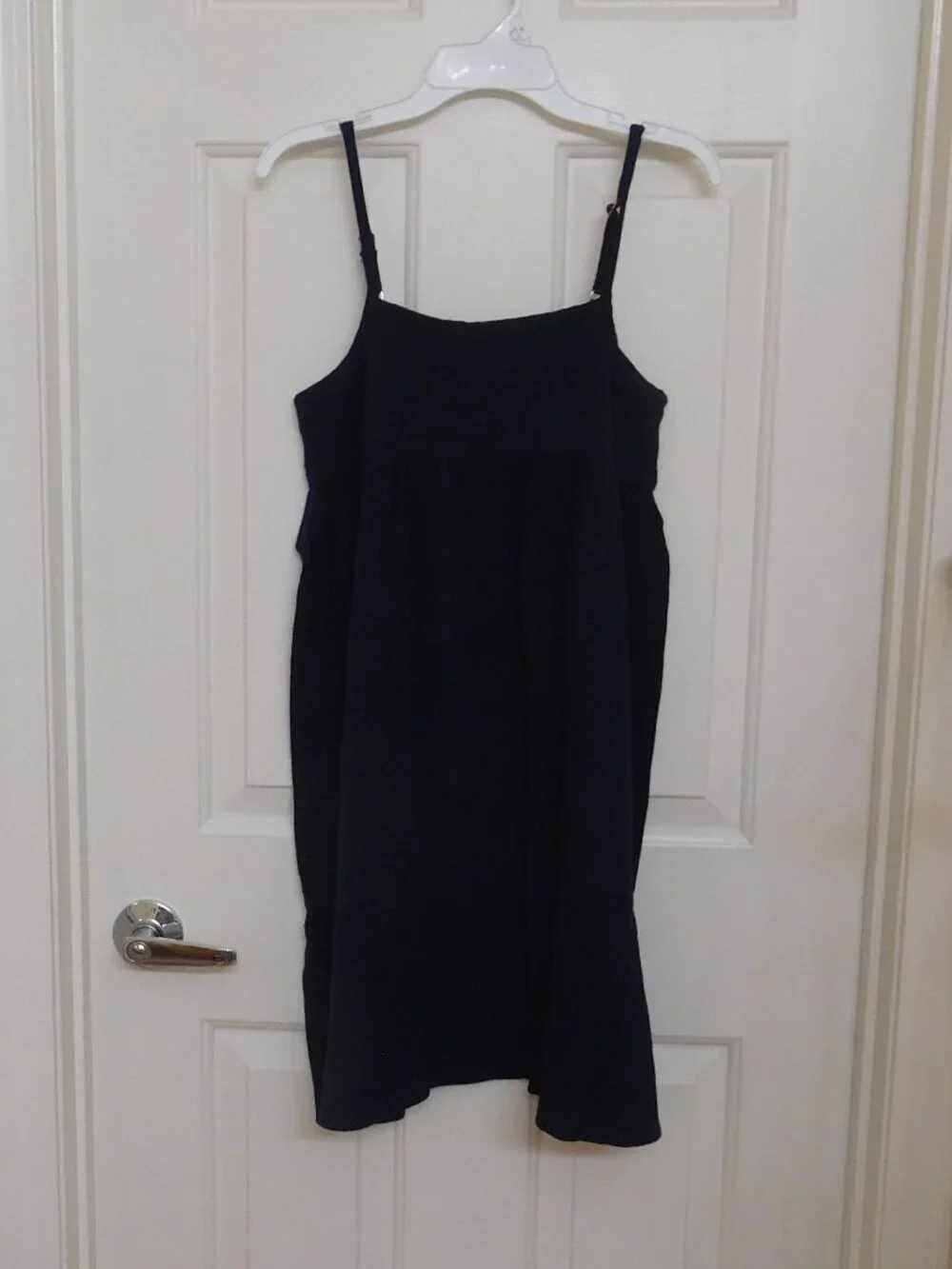 NWT Petite Plume Navy Blue Gauze Summer Nightgown sz 8